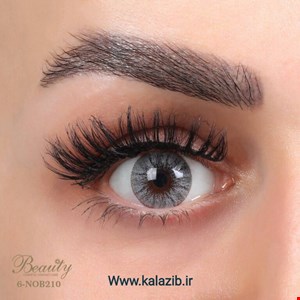 لنز رنگی فصلی بیوتی 500 ساعته، شماره 6 مدل NOB210 رگه دار خاکستری روشن