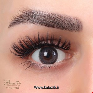 لنز رنگی فصلی بیوتی 500 ساعته، شماره 7 مدل NQB210 دور دار خاکستری تیره