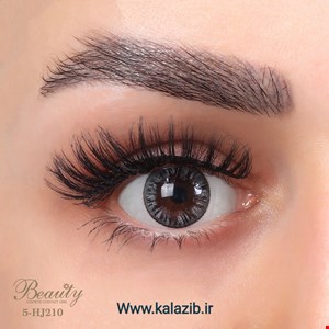 لنز رنگی فصلی بیوتی 500 ساعته شماره 5 مدل NRA210 دور دار و رگه دار خاکستری